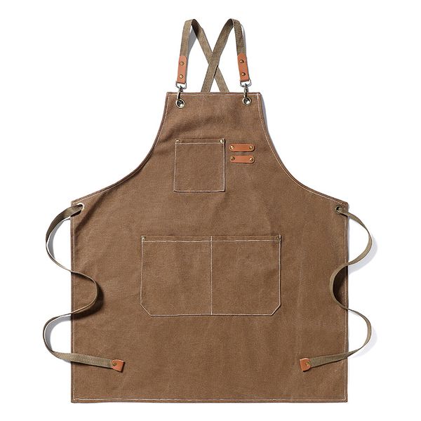 Premium Thick Canvas Denim Apron - Perfect for Kitchen, Barista and Baking