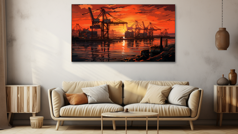 Canvas Wall Art - Indistrial Elegance - HD0009