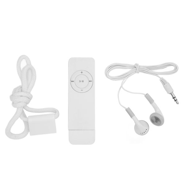 MP3 Player Lossless Sound Support Up to 64GB Mini Music for Students White