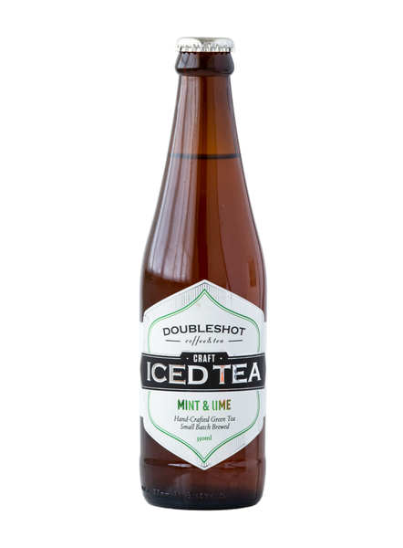 Doubleshot - Craft Iced Tea- Mint &amp; Lime Green Tea - 330ml x 6