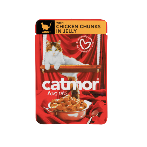 Catmor- Chicken Chunks In Jelly Wet Food 85g x 6 Pack