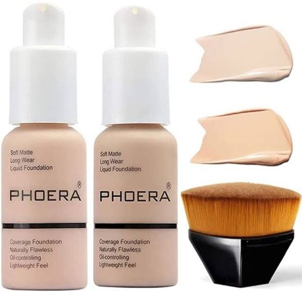 Phoera Nude &amp; Buff Beige with Bukhari Brush