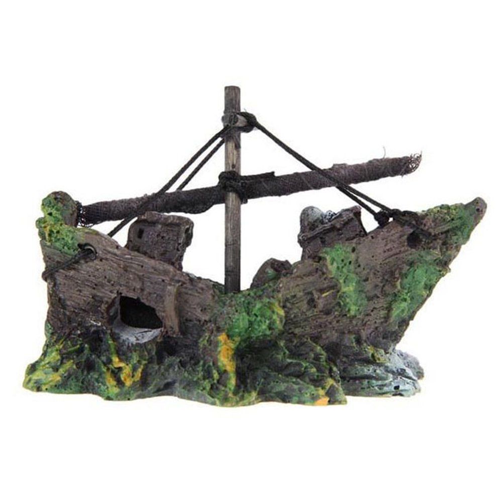 Pet Hobby Indoor Aquarium Fish Tank Ship Wreck Decoration (13cm) Shop