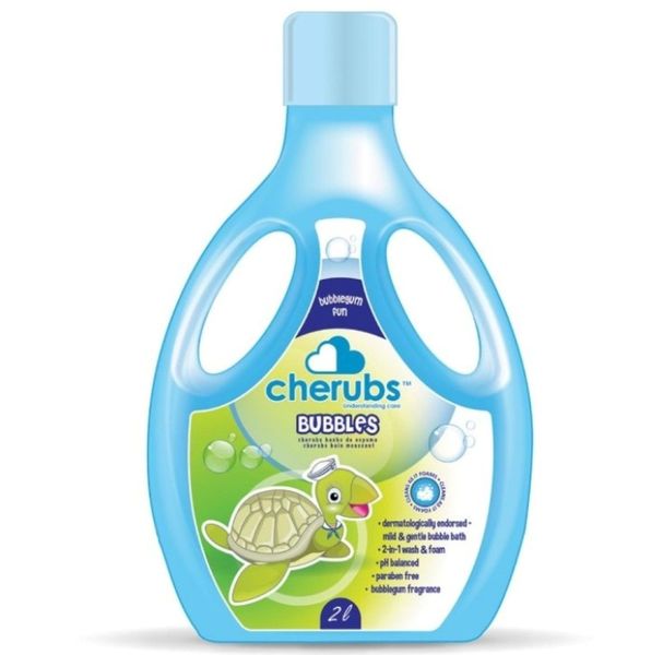 Cherubs Kids Bubble Bath 2L x3 -Baby Gentle Foaming Bath Wash