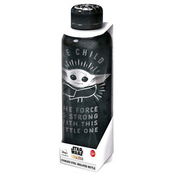 The Child Mandalorian-Baby Yoda-Grogu Insulated Stainless Steel Bottle 515ml