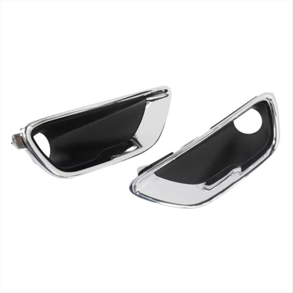 1 Pair Front Bumper Fog Lamp Light Covers Bezel Compatible with Jeep