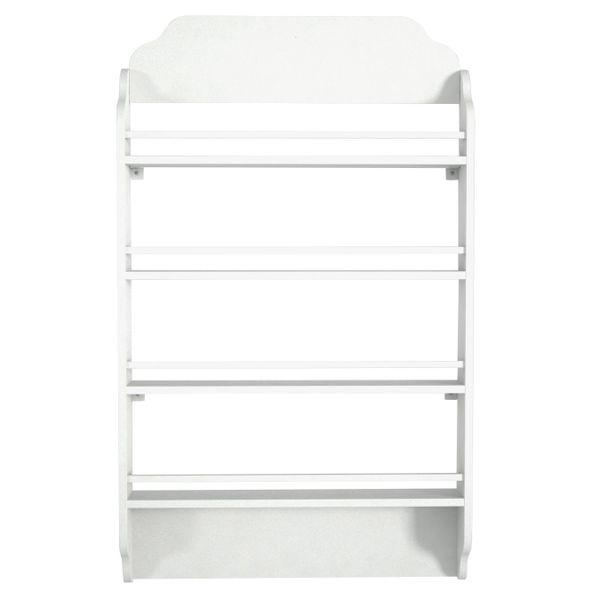 Hazlo Exclusive Montessori 4 Tier Kids Bookshelve White