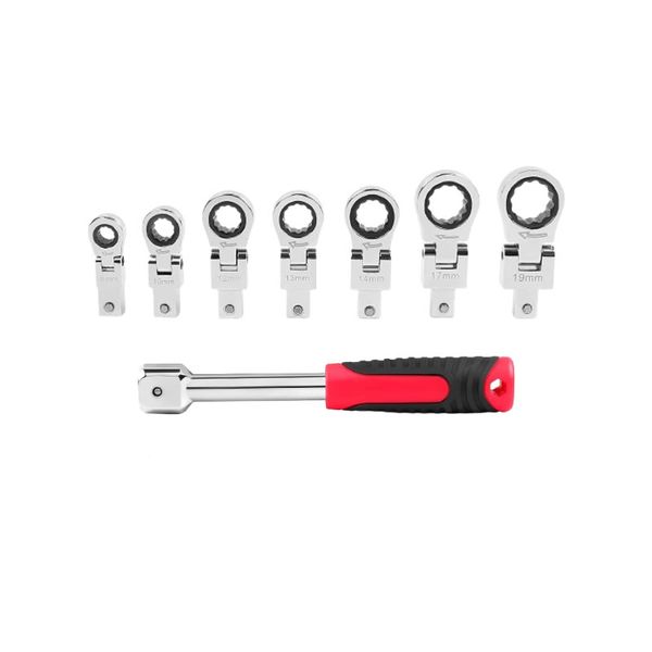 8-Piece Flexible Interchangeable Rachet Torque Head Wrench Set