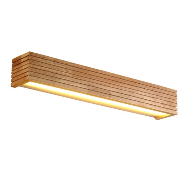 Solid Wood Wall Lamp 6W Bedside Wooden Lamp For Bedroom (Warm Light)