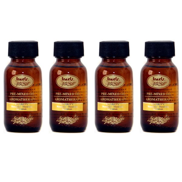 Facets Aromatherapy Pre-Mixed Mood Essential Oil - Clarity Oil - 4 x 50ml