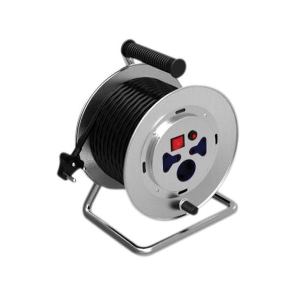 20M (meter) Open Metal Reel Electric Extension Lead / Cable / Cord