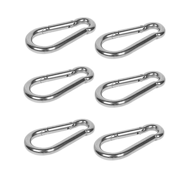 Carabiners Clip Snap Spring Hook - YD 71902 - 6 Piece - 5.6-Inch