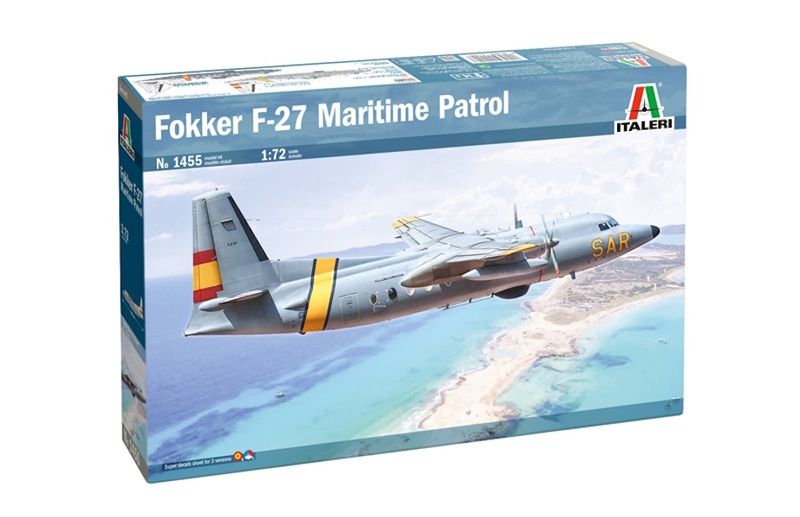 Italeri 1/72 Fokker F-27 Maritime Patrol Plastic Model Kit