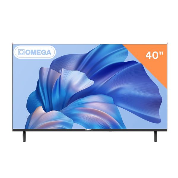 Omega 40" Frameless HD LED Non-Smart TV Wide Color Enhancer Eco-Friendly