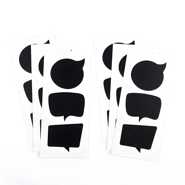 18Pcs Self Adhesive Multipurpose Black Chalkboard Labels