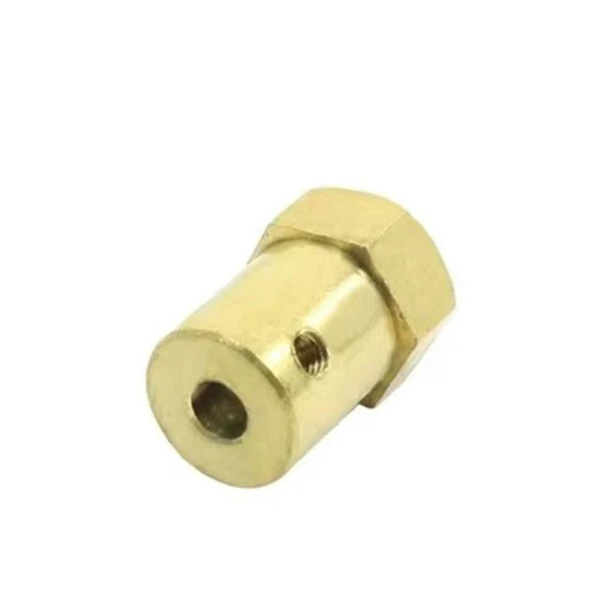 CMU Hex Shaft Coupling 18mm x 6mm - DC Gear Motor to Wheel Coupler