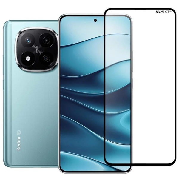 TechByte Tempered Glass Screen Protector for Xiaomi Redmi Note 14 Pro + 5G