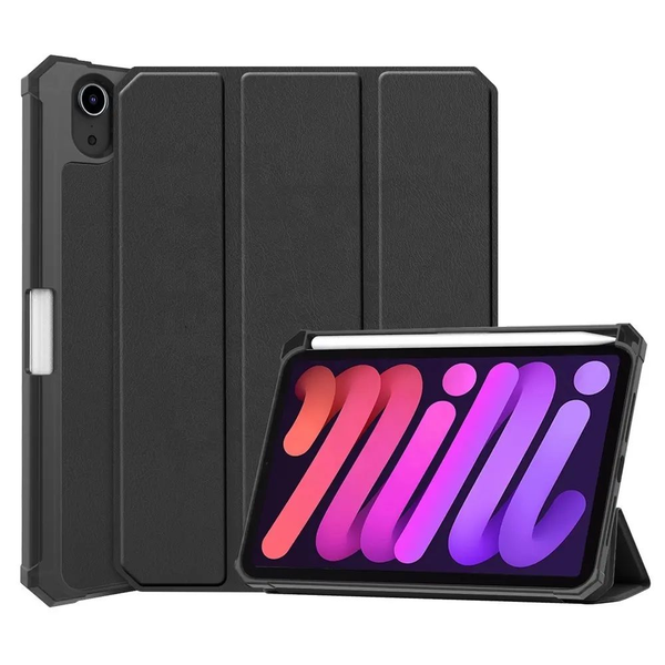 Compatible with iPad Mini 7 Magnetic Protective Case Black