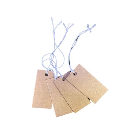 200Pcs Kraft Price Tags with String Attached, Labels Display Tags Paper  Hang