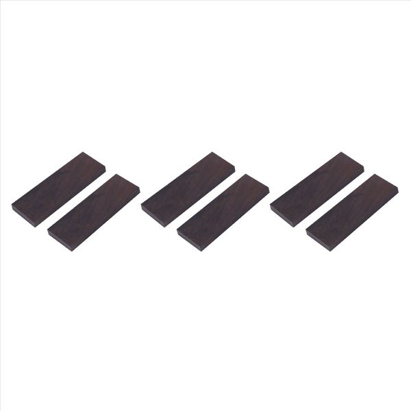 2 Pieces Black Ebony Timber Handle Plate For Music Instruments DIY Tools