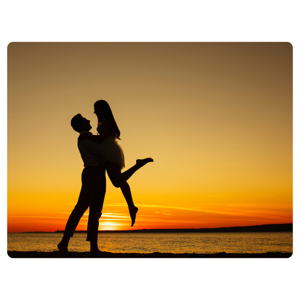 Inlove Couple Sunset Mouse Pad