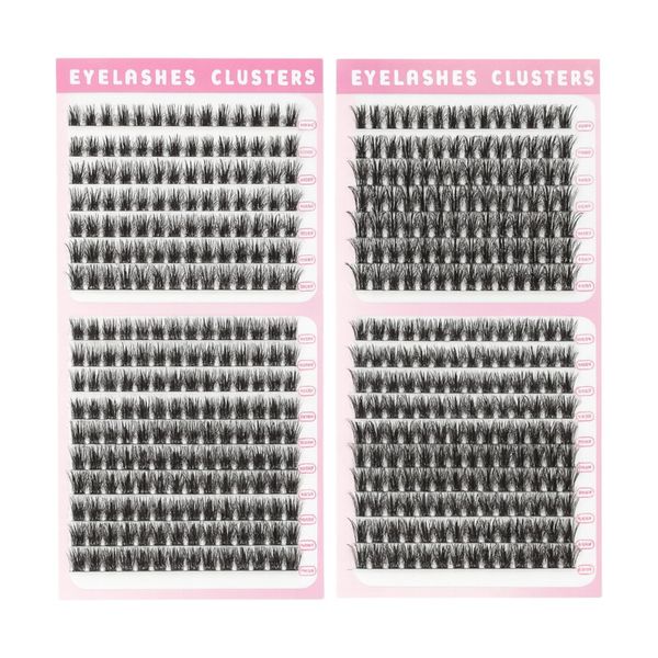 496 Piece - Mixed Length Individual Eyelash Extensions - Black