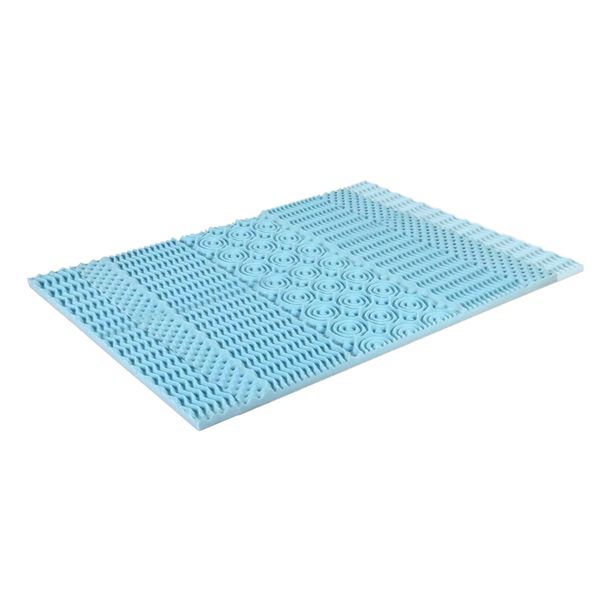 53x75 Inches Cotton Blue Topper Suit Neck Support And Memory Foam Cover