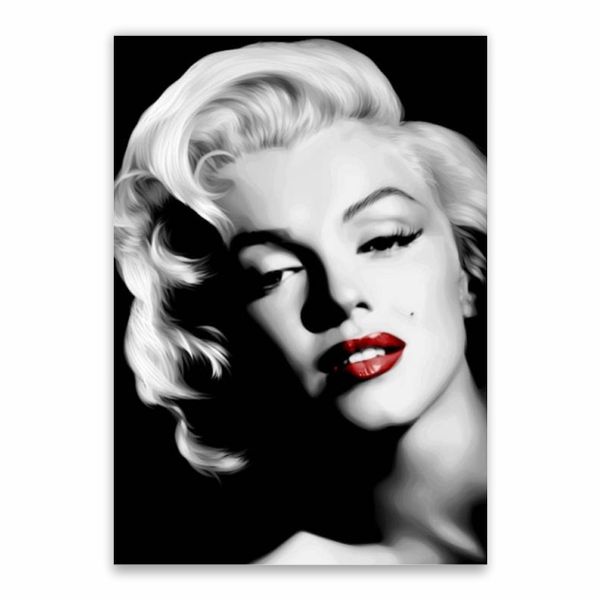 Marilyn Monroe Red Lips Poster - A1