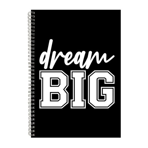 Dream Big A4 Notebook Spiral Lined Notepad Inspirational Idea 360