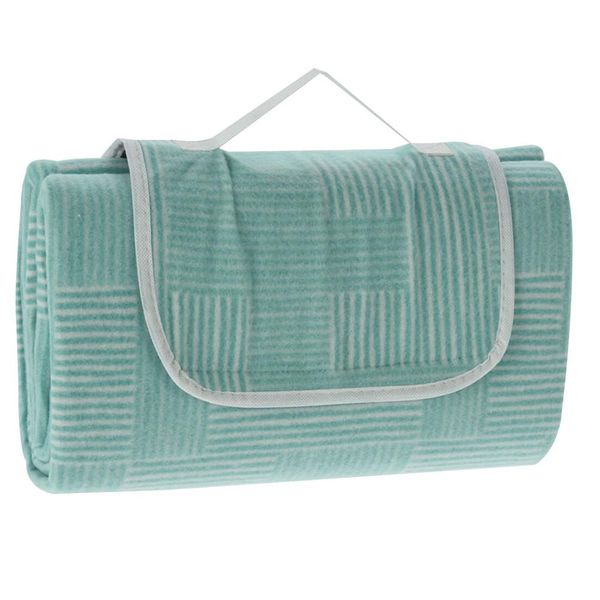 Picnic Blanket with Handle - Foldable Design &amp; Waterproof Lining