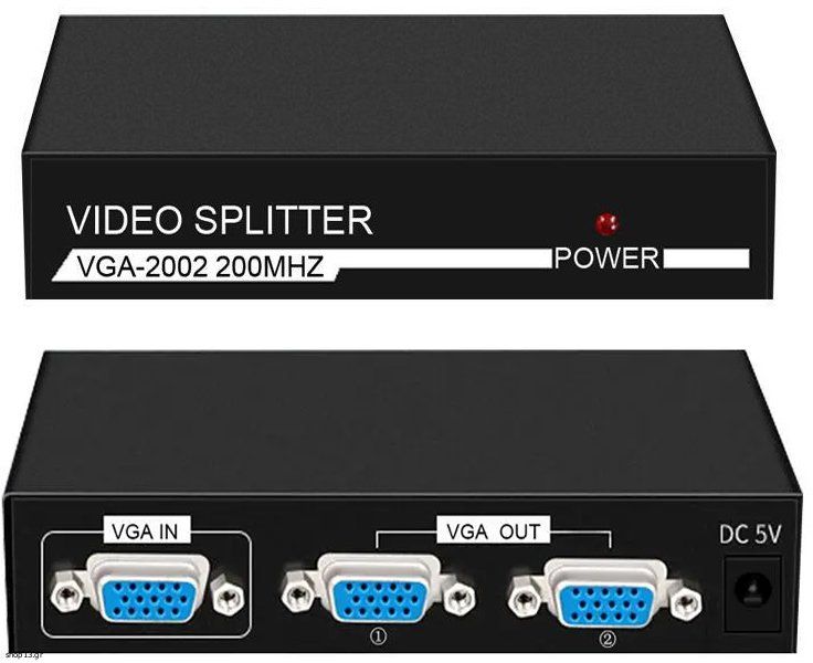 2 Port 200MHz VGA Splitter