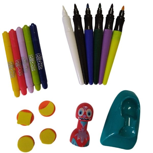Magic Colour Changing Pens &amp; Stamp Set - 17 Piece - Craft Set