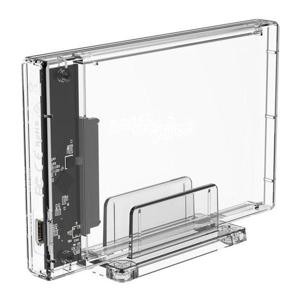 Orico 2.5" USB-C External Hard Drive Enclosure - Transparent