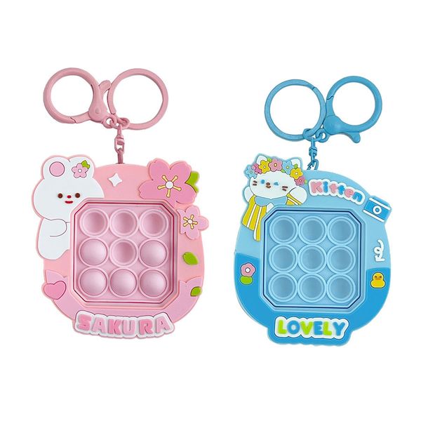 New Fashion Decompression Super Cute Keychain Bag Pendant-2pcs