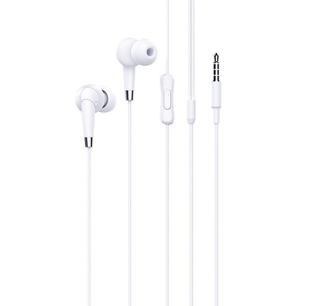InEar Earphone Control Wired Headset For iPhone 6 Samsung S6 S6 Edge White