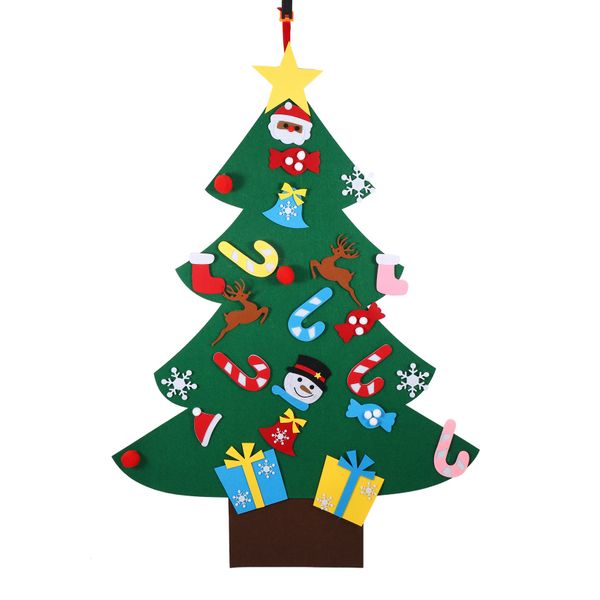 3.2Ft Creative Felt Christmas Tree with 26 Pcs Ornaments Christmas