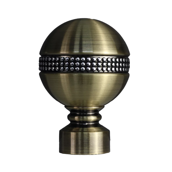 25mm Stud Ball Finial - Brushed Bronze
