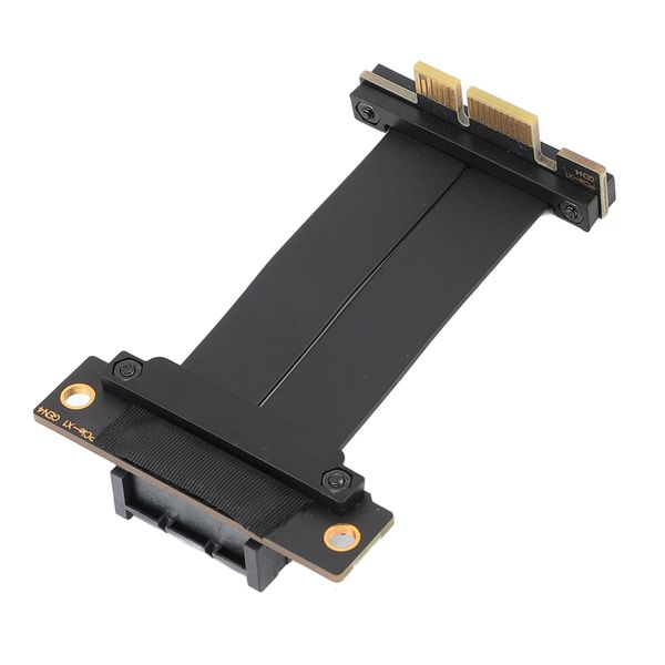 PCIE 4.0 X1 Cable Dual 90 Compatible with WIFI Card 10cm
