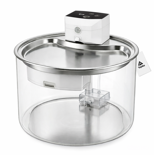 Topika Battery Operated Pet Water Fountain 3L Cordless Pet Water Feeder