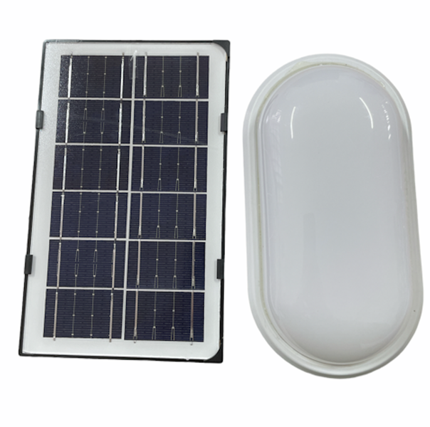 Solar Outdoor Wall Lamp Light With Separate Panel &amp; Remote