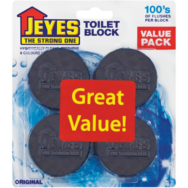 Jeyes Toilet Block 4 Pack Original 45g