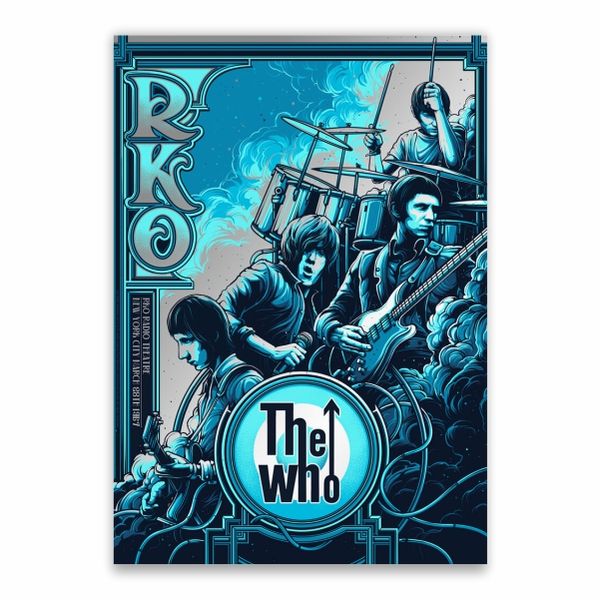 The Who Blue Poster - A1
