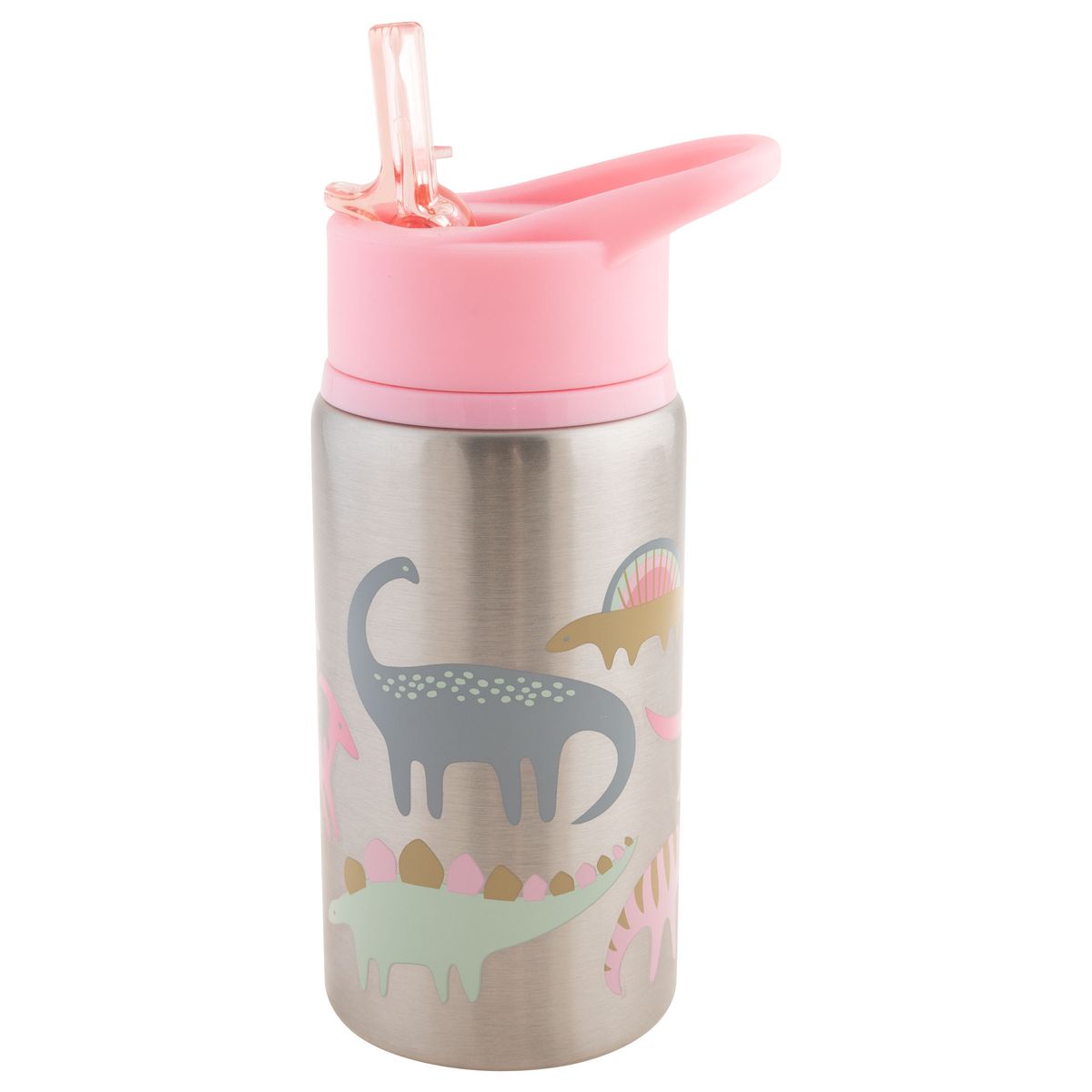 Stephen Joseph Stainless Steel Water Bottles Dino Pink | Shop Today ...