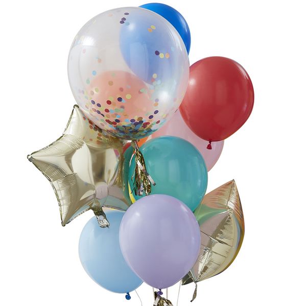 Mix It Up - Rainbow Party Mixed Balloon Bundle