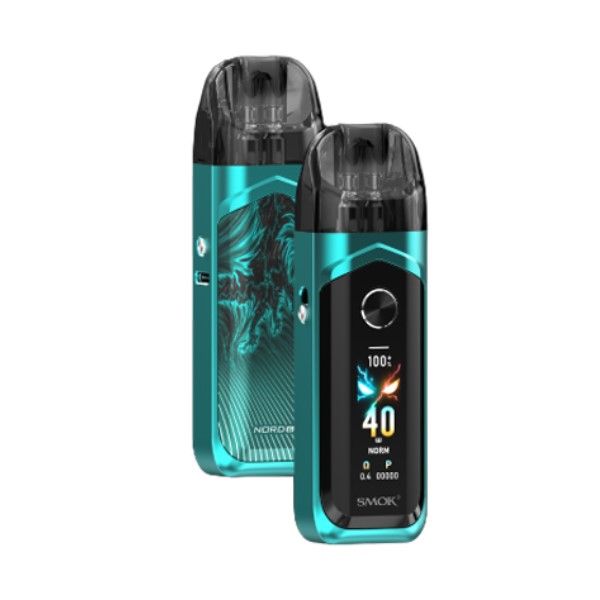 Smok Nord 6 Vape Pod Kit - Mineral Green (Front &amp; Back View)