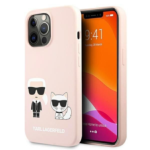 Karl Lagerfeld liquid silicone Cover For iphone 14 pro - Pink | Buy ...