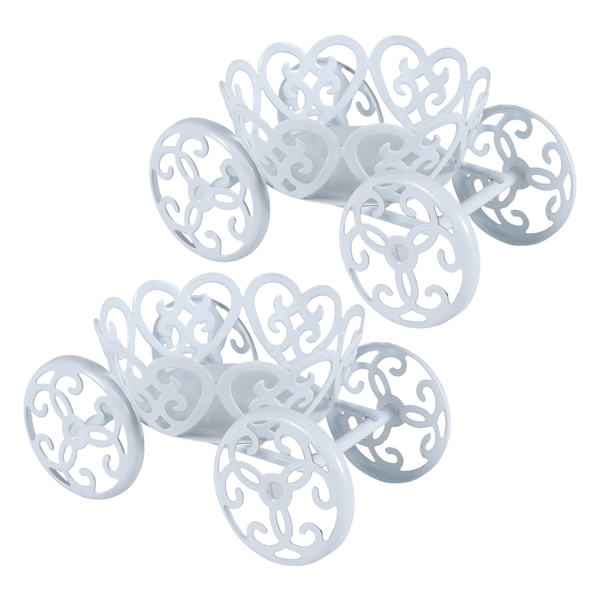 2-Pack Single Princess Carriage Cupcake Stand Holder Display