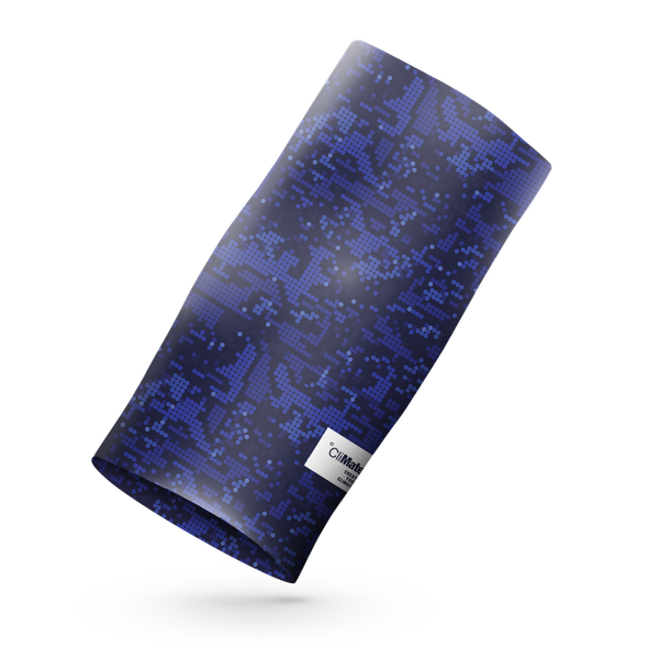 Climate Sport Scarf (Mask / Face Shield) - Geo Camouflage Blue