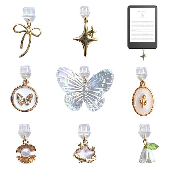 8 Pieces Dust Plug Charm Compatible with Kindle Paperwhite ,Type C/USB C