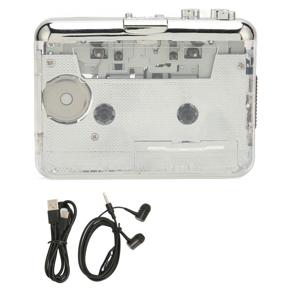 Cassette Player Cassette Tape To MP3 Player with 3.5mm Jack Compatible